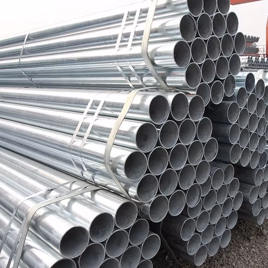 Hot Dipped Galvanized Iron Round Pipe/Galvanized Steel Tubes/Tubular Carbon Steel Pipes for Greenhouse Building Construction