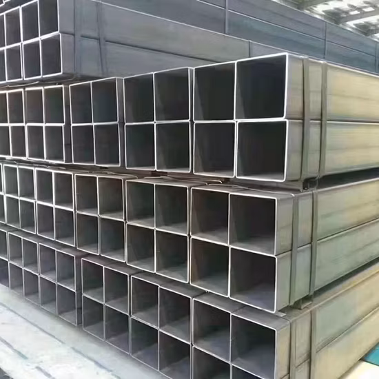 Tubo cuadrado de acero galvanizado rectangular de sección hueca Shs Rhs suave para tubos de cerca