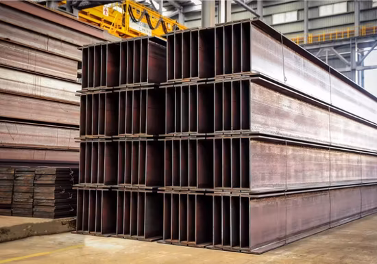 Vigas de acero laminadas en caliente H de ASTM A572 S235 S355 H para material de construcción