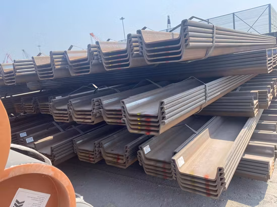 Ventas calientes de todo tipo de pilotes de chapa de acero laminados en caliente tipo UZ tipo 2 4 pilotes de chapa de acero precio Fsp III pilotes de chapa de acero
